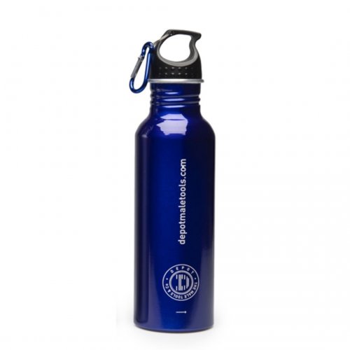 depot aluminium bottle / metallic blue