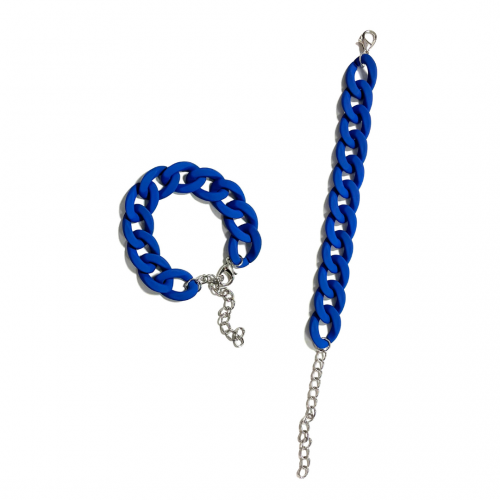 milk shake bracciale resina blu '23