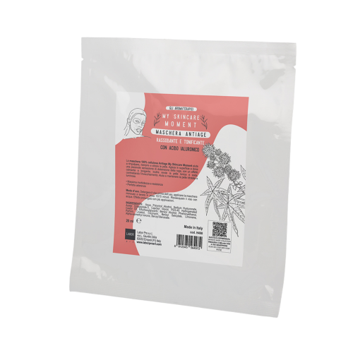 Anti-age face mask with hyaluronic acid