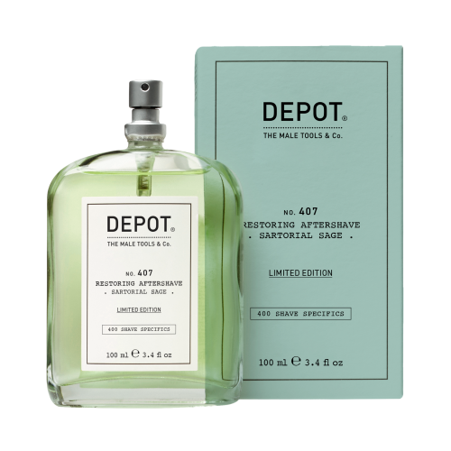 depot 407 restoring aftershave 100 ml - sartorial sage