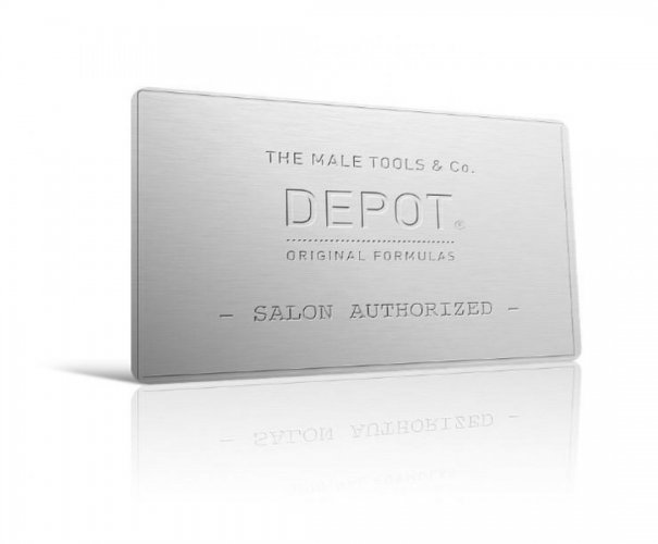 depot salon authorized metal sign