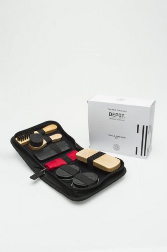 depot travel & shoe shine kit